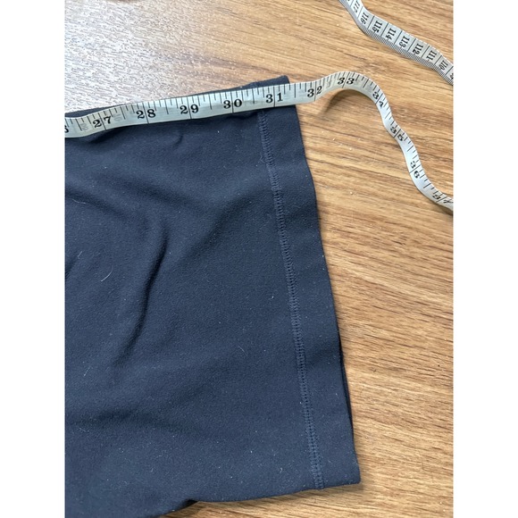 Lululemon Flare Yoga Pants Black Multi Color Geometric Waistband Size 6 - Picture 2 of 6